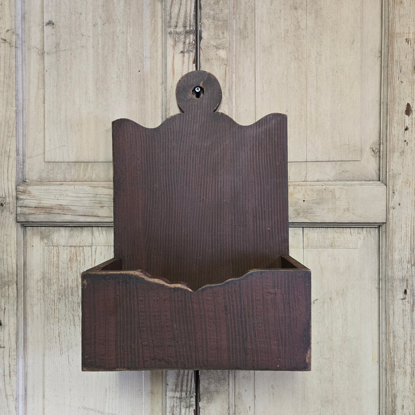 Collection of Primitive Combed Tall Wall Boxes
