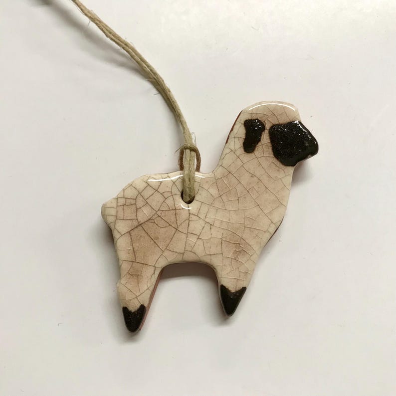 Sheep Redware Ornament