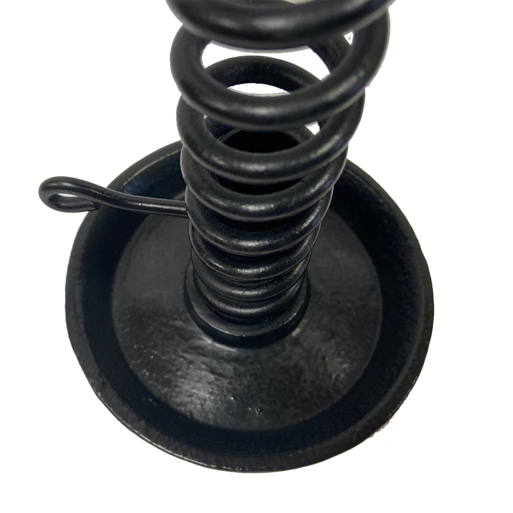 10″ Iron Spiral Courting Candle Holder