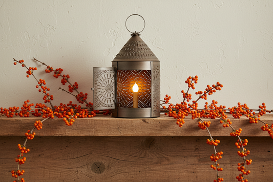 17-Inch Fireside Lantern in Kettle Black