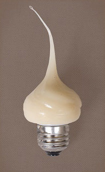 Standard base bulb with a silicone coating an a flame tip