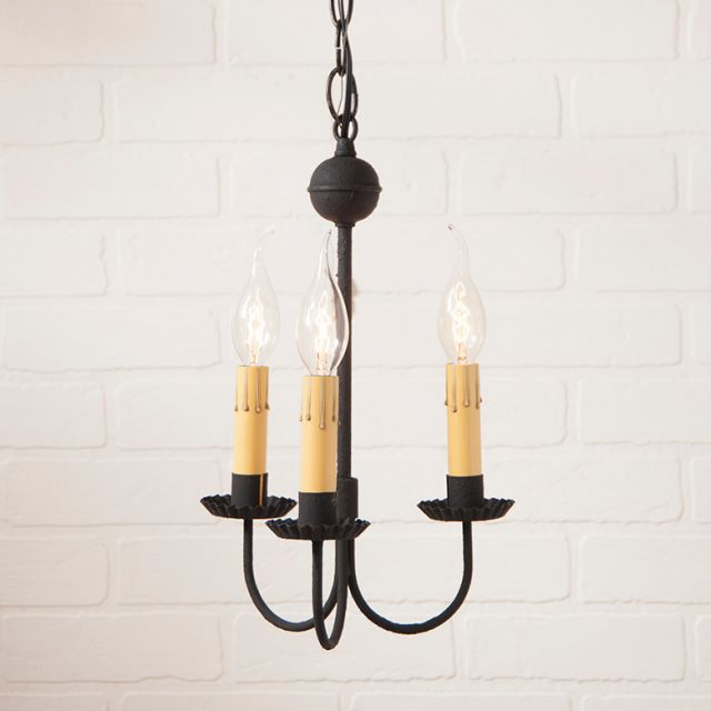 Small Westford Chandelier in Textured Black