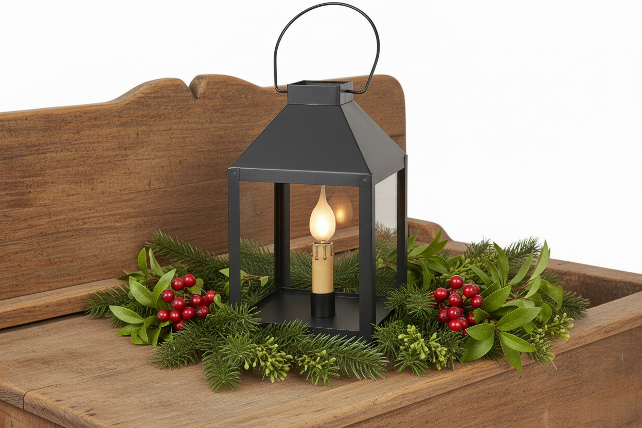 Square Table Accent Light in Smokey Black