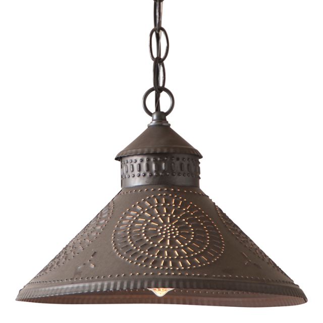 Stockbridge Shade Light with Chisel in Kettle Black