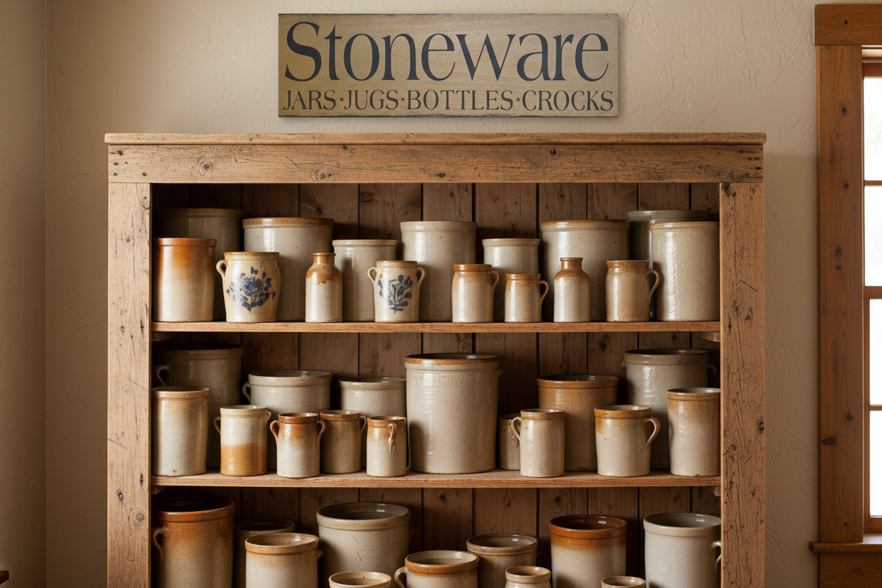 Stoneware Wood Sign
