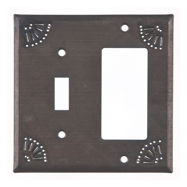 Switch and Rocker Cover with Chisel in Kettle Black