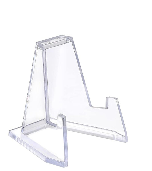 Clear Mini Plate Stand - Flat Top