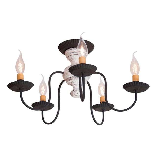 Thorndale Semi-Flush Mount Ceiling Light in Vintage White
