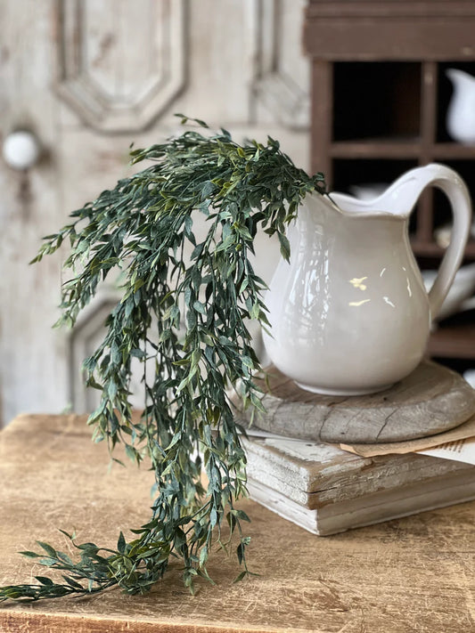 Twilight ash hanging in white vase
