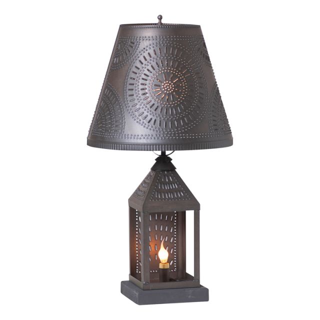 Valley Forge Lamp Base in Kettle Black Tin