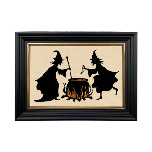 Witches Brew Vintage Paper Cut Silhouette Wall Art