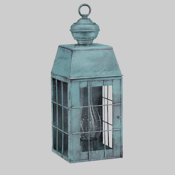 Decorative lantern with a textured surface on a white background