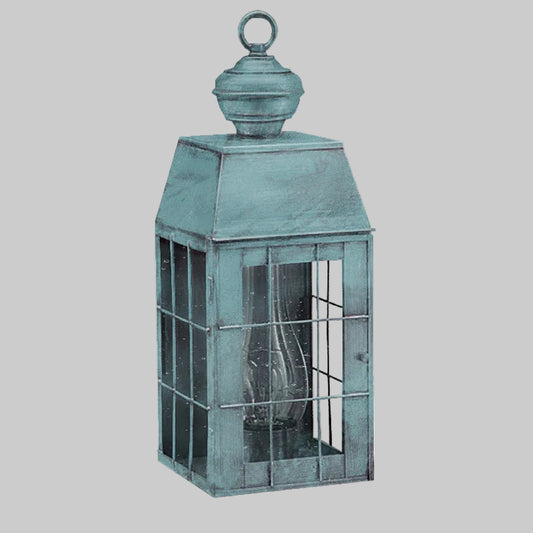 Decorative lantern with a textured surface on a white background