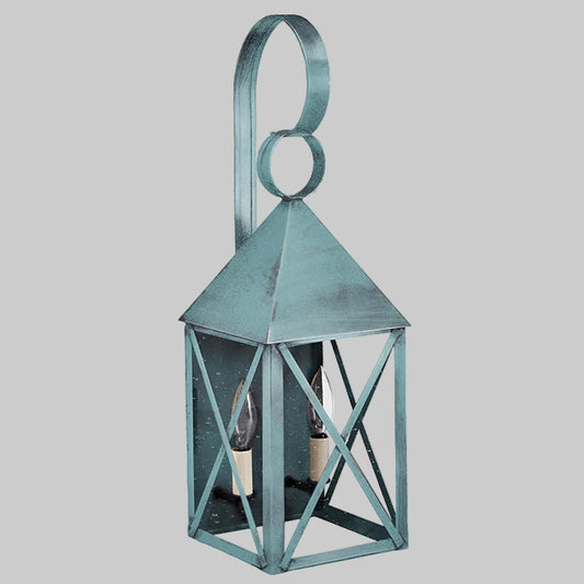 Decorative lantern with a geometric design on a white background